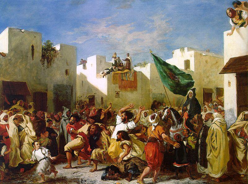 Eugene Delacroix The Fanatics of Tangier oil painting image